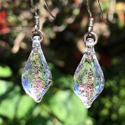 モナジー工房　虹の雫　ガラスペンダント　ネックレス　ハンドメイド モナジー工房 虹の雫 ガラスペンダント ネックレス ハンドメイド