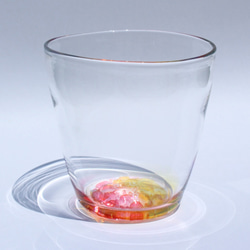 耐熱ガラス　グラス　 'flower'ロックグラス 1枚目の画像