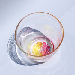 耐熱ガラス　グラス　 'flower'ロックグラス 3枚目の画像
