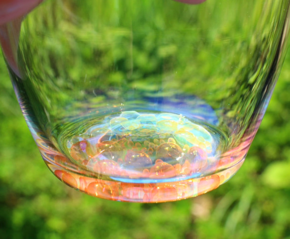 耐熱ガラス　グラス　 'flower'ロックグラス 5枚目の画像