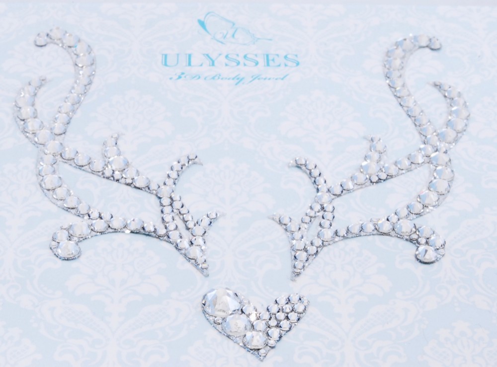 ユリシス３Dボディジュエリー　ユミカツラ　デザイン　ツタ×２