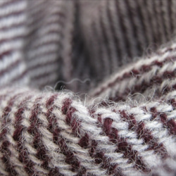 アルパカ・ウ－ル手織りマフラ－ 2枚目の画像