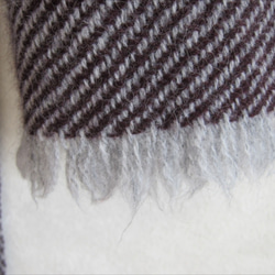 アルパカ・ウ－ル手織りマフラ－ 3枚目の画像