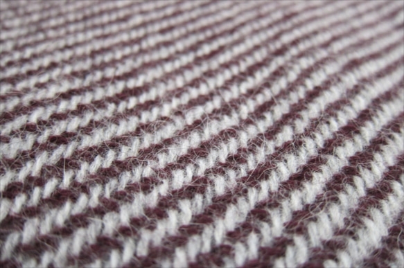 アルパカ・ウ－ル手織りマフラ－ 4枚目の画像
