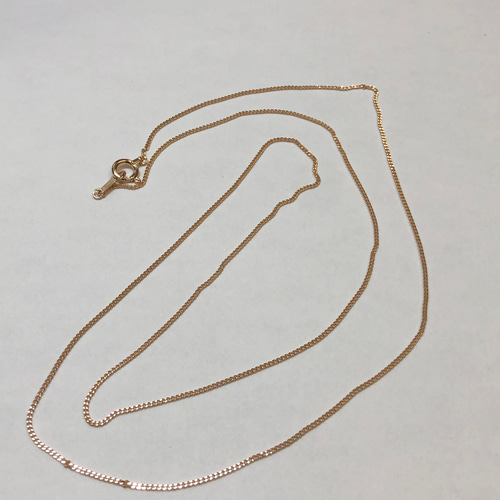 ピンクゴールド喜平ネックレス20g超　18k18金　希少 50cm K18ピンクゴールド 50cm 喜平ネックレス 幅0.9mm 18金