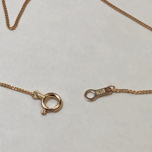 K18ピンクゴールド 50cm 喜平ネックレス 幅0.9mm 18金 レディース