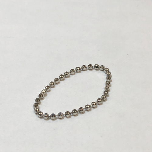 プラチナ 1.5mmカットボール チェーンリング PT850 指輪 指輪