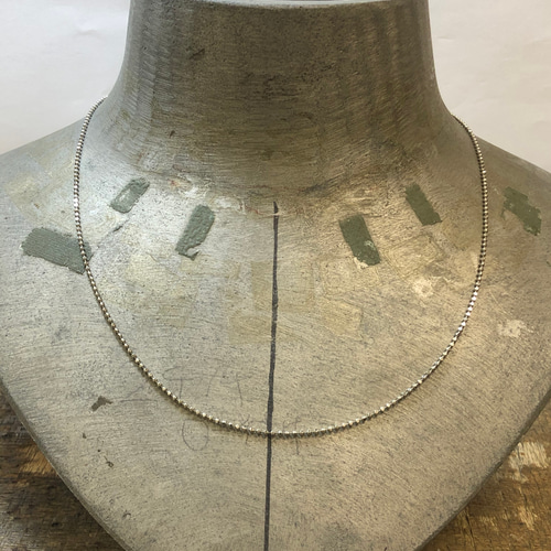 プラチナ PT850 50cm カットボールチェーンネックレス 新品 本物 プラチナ PT850 50cm カットボールチェーンネックレス 新品 本物