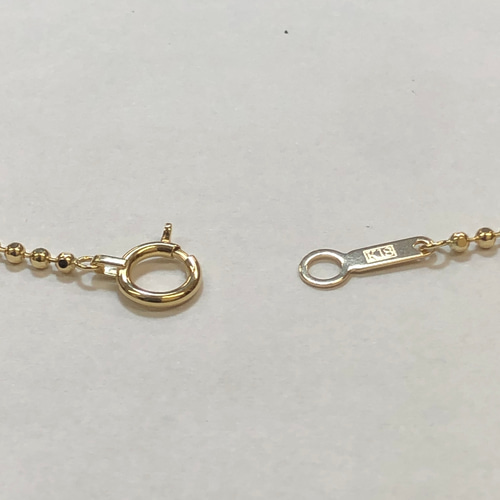 K18イエローゴールド 50cm カットボールチェーンネックレス 新品 K18イエローゴールド 50cm カットボールチェーンネックレス 新品