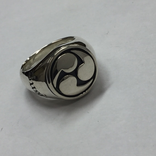 BEDWIN スプーンリング ホワイトダイヤ入り指輪  シルバー925 付属品付