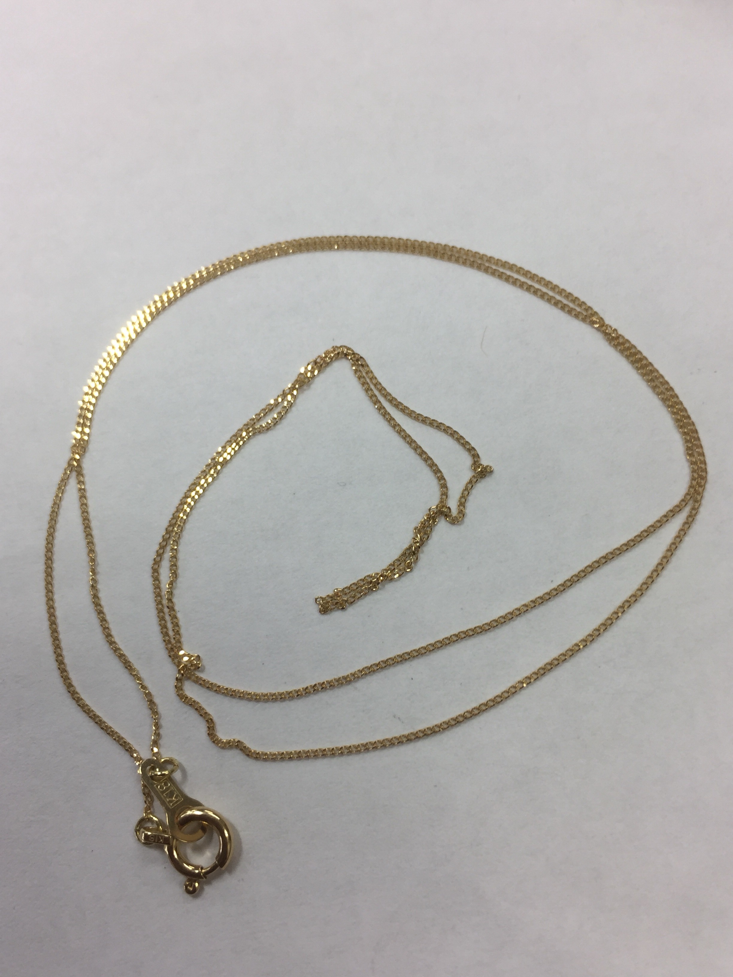 K18イエローゴールド 40センチ 喜平ネックレス 新品 本物 18金