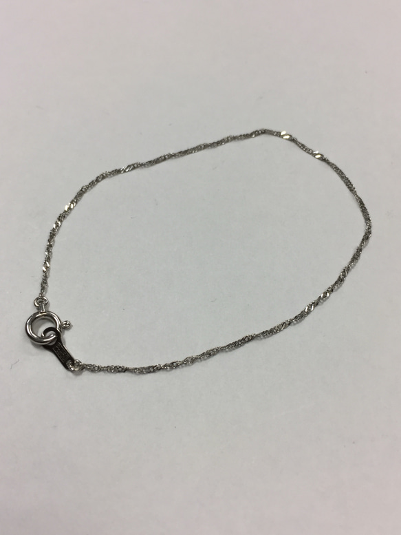 Pt850 プラチナブレスレット スクリューブレスレット 16cm レディースM  