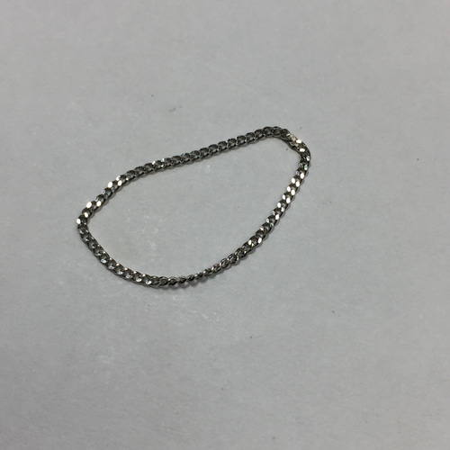 Pt850 プラチナ 1ミリ幅喜平 チェーンリング 指輪 レディース 指輪