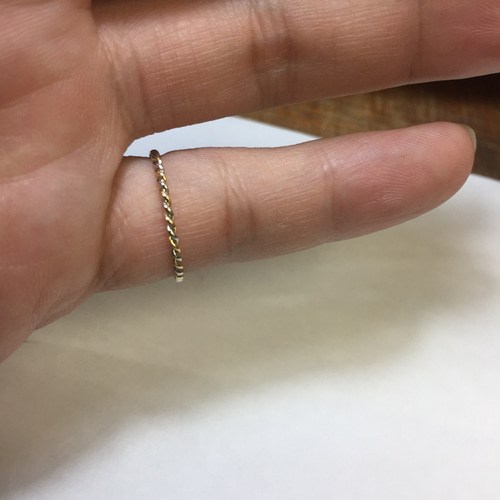 金とプラチナのコンビリング K18イエローゴールド Pt900 金とプラチナのコンビリング K18イエローゴールド Pt900