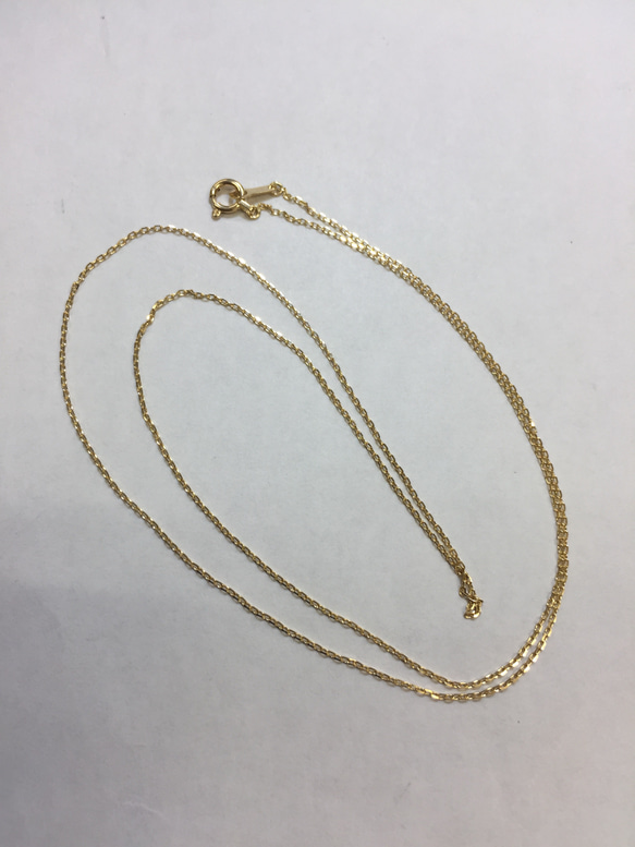 K18 18金ネックレス 50cm カットあずきネックレス 新品 K18 18金ネックレス 50cm カットあずきネックレス 新品