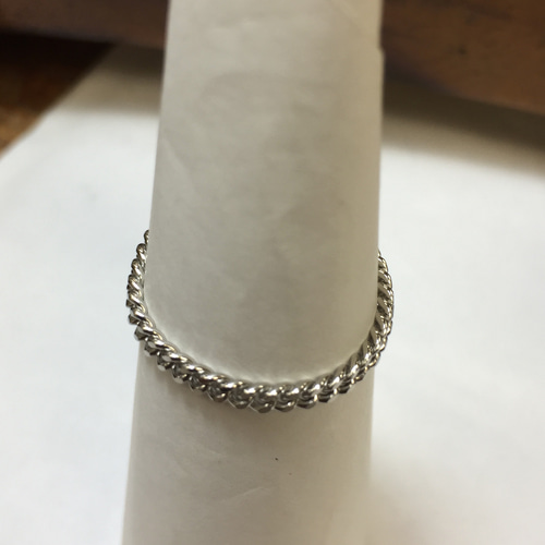 プラチナ Pt850 2.5ミリ幅 喜平 チェーンリング プラチナ喜平リング