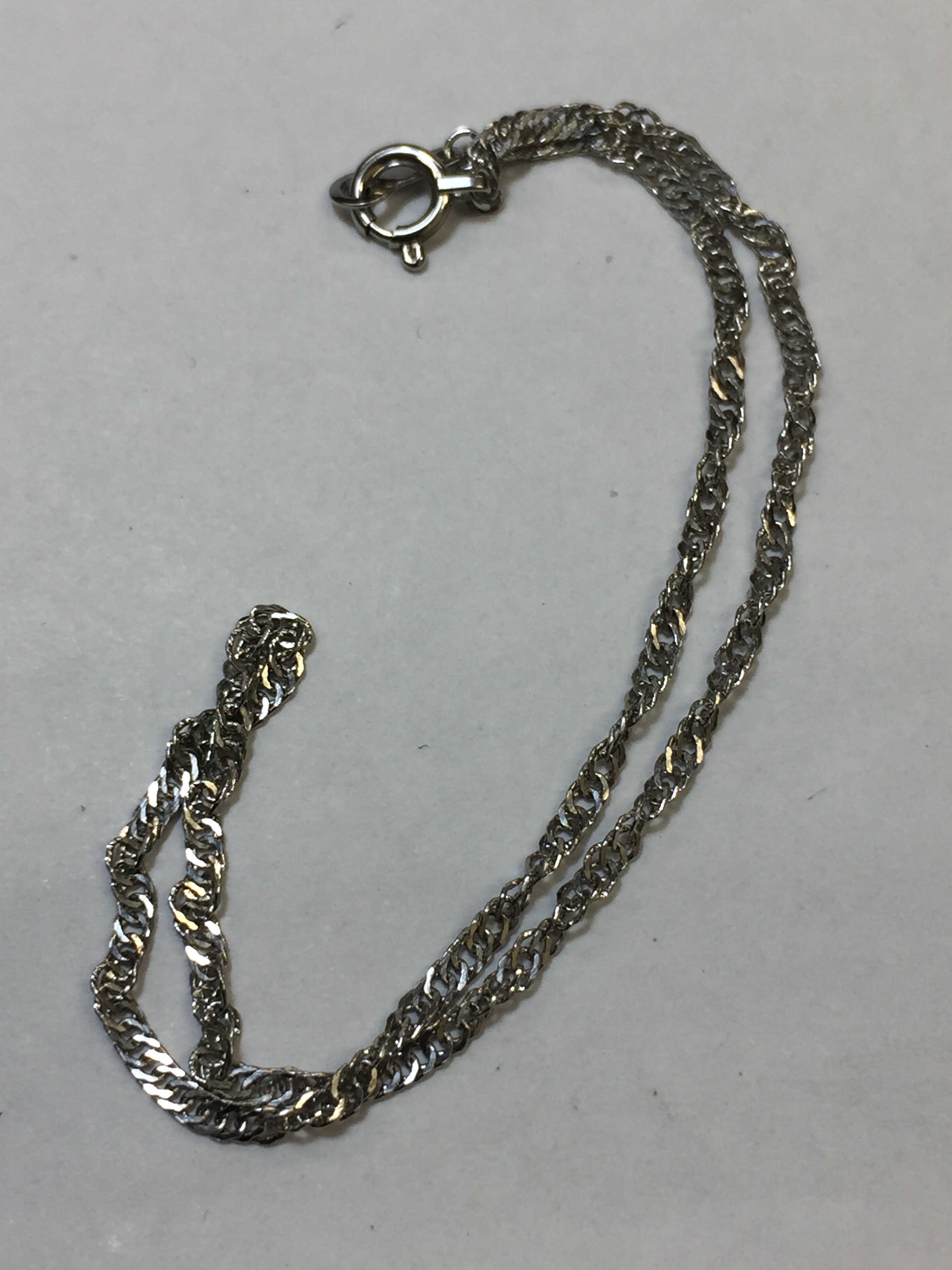 プラチナ PT850 1.5mm幅スクリュー ブレスレット16cmレディースM