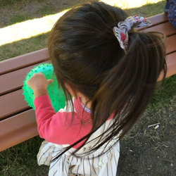 OYAKOリボン刺繍ヘアゴム 2枚目の画像