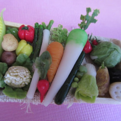 野菜いっぱいトレー　マグネット 2枚目の画像