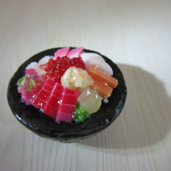 ミニチュア　海鮮丼　マグネット 4枚目の画像
