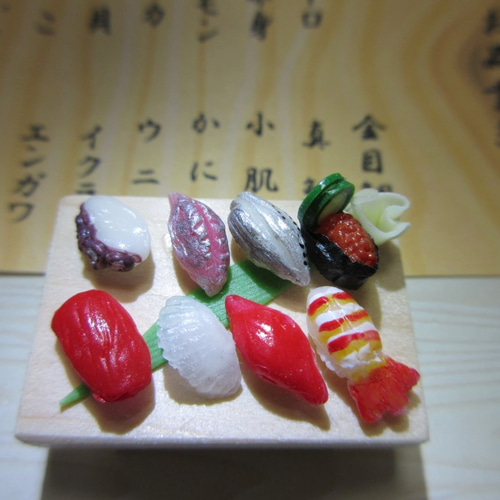 ミニチュア お寿司大ネタバージョン その他置物 Espoir 通販｜Creema  