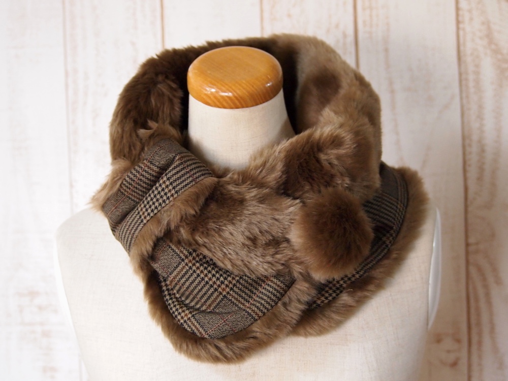 【復刻】エコファーマフラー（ブラウン）