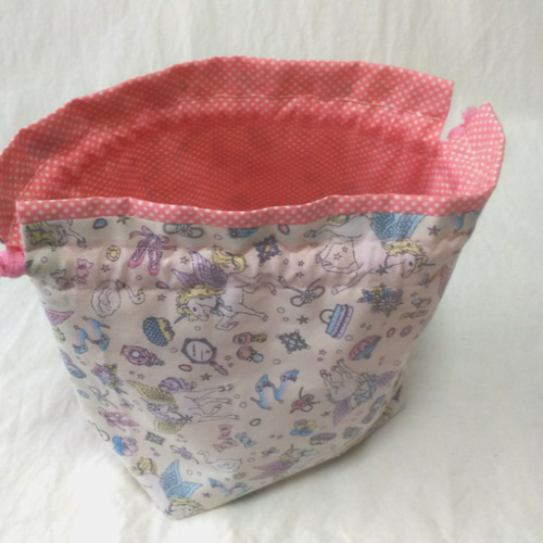 ユニコーン☆クリームピンクのお弁当袋 ランチ 子供 その他入園グッズ