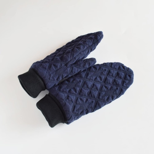 最大約5℃発熱【メンズ】幾何学模様のあったか裏ファーミトン手袋 手袋