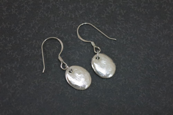 質感系列銼紋純銀耳環 #2 sterling silver earrings 手作飾品 handmade jewelry 第1張的照片