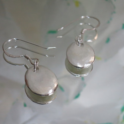 質感系列銼紋純銀耳環 #2 sterling silver earrings 手作飾品 handmade jewelry 第2張的照片