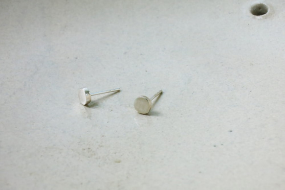 圓形純銀耳環 #01 sterling silver earrings 手作創意飾品 handmade jewelry 第6張的照片