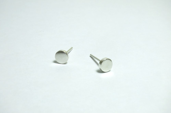 圓形純銀耳環 #01 sterling silver earrings 手作創意飾品 handmade jewelry 第8張的照片