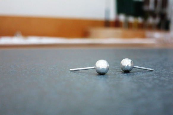 球球純銀耳環 #01 sterling silver earrings 手作創意飾品 handmade jewelry 第5張的照片