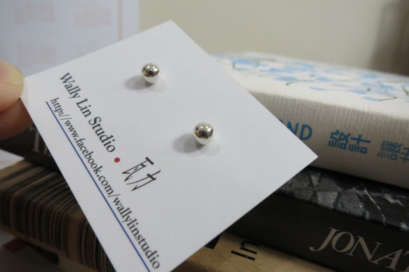 球球純銀耳環 #01 sterling silver earrings 手作創意飾品 handmade jewelry 第9張的照片