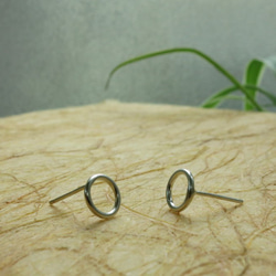 圈圈純銀耳環 #01 sterling silver earrings 手作創意飾品 handmade jewelry 第2張的照片