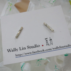 捲花長管純銀耳環 #01 sterling silver earrings 手作飾品 handmade jewelry 第7張的照片