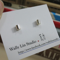 小圓管純銀耳環 #01 sterling silver earrings 手作創意飾品 handmade jewelry 第6張的照片