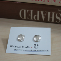 沖敲質感純銀耳環 #01 sterling silver earrings 手作飾品 handmade jewelry 第4張的照片