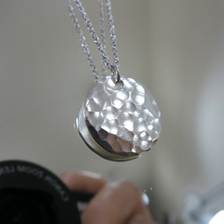 沖敲質感純銀項鍊 #01 sterling silver necklace 手作飾品 handmade jewelry 第2張的照片