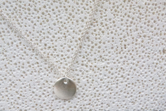 霧面質感純銀項鍊 #02 sterling silver necklace 手作飾品 handmade jewelry 第1張的照片