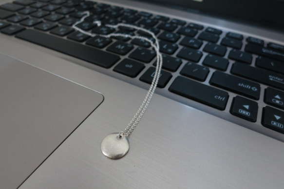 霧面質感純銀項鍊 #02 sterling silver necklace 手作飾品 handmade jewelry 第3張的照片