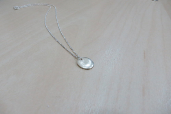 霧面質感純銀項鍊 #02 sterling silver necklace 手作飾品 handmade jewelry 第4張的照片