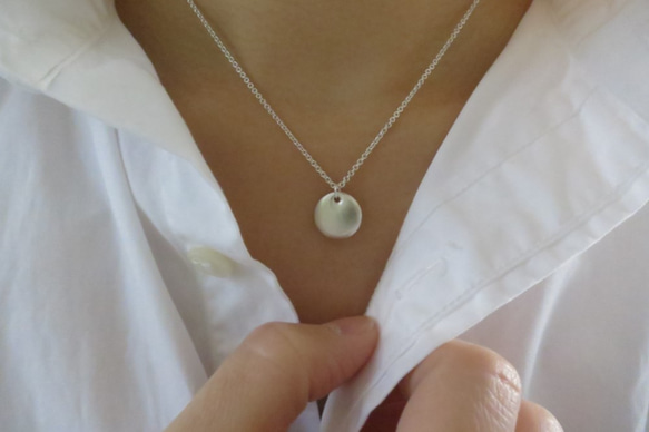 霧面質感純銀項鍊 #02 sterling silver necklace 手作飾品 handmade jewelry 第6張的照片