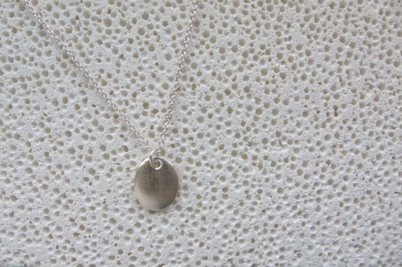 霧面質感純銀項鍊 #03 sterling silver necklace 手作飾品 handmade jewelry 第1張的照片