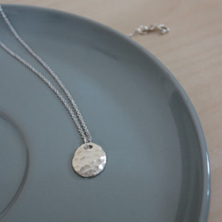 沖敲質感純銀項鍊 #03 sterling silver necklace 手作飾品 handmade jewelry 第1張的照片
