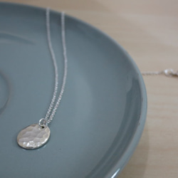 沖敲質感純銀項鍊 #03 sterling silver necklace 手作飾品 handmade jewelry 第4張的照片