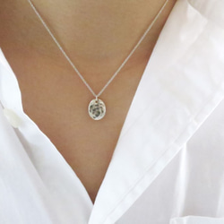 沖敲質感純銀項鍊 #03 sterling silver necklace 手作飾品 handmade jewelry 第6張的照片