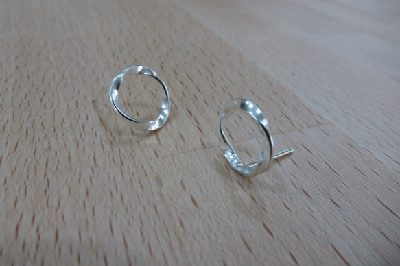 炫雅系列彩紋耳環 #1 sterling silver earrings 手作創意飾品 handmade jewelry 第3張的照片