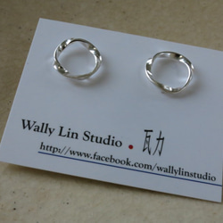 炫雅系列彩紋耳環 #1 sterling silver earrings 手作創意飾品 handmade jewelry 第8張的照片