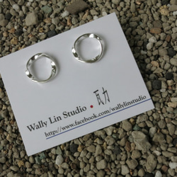 炫雅系列彩紋耳環 #1 sterling silver earrings 手作創意飾品 handmade jewelry 第9張的照片